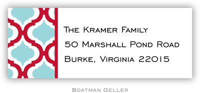 Address Labels by Boatman Geller - Kate Red & Teal Address Labels by Boatman Geller - Kate Red & Teal