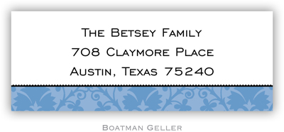 Address Labels by Boatman Geller - Damask Blue Address Labels by Boatman Geller - Damask Blue