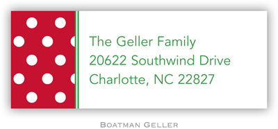 Address Labels by Boatman Geller - Polka Dot Cherry