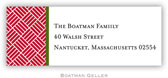 Address Labels by Boatman Geller - Greek Key Band Olive