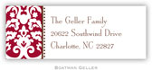 Address Labels by Boatman Geller - Madison Damask Cranberry