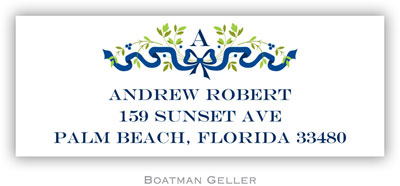 Address Labels by Boatman Geller - Ribbon Navy Address Labels by Boatman Geller - Ribbon Navy
