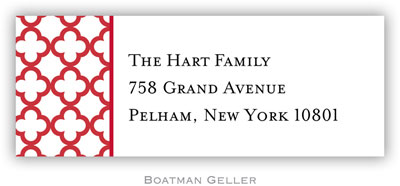 Address Labels by Boatman Geller - Bristol Petite Cherry