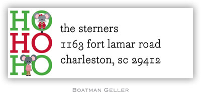 Address Labels by Boatman Geller - Mimi and George Holiday