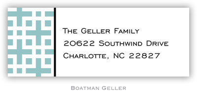 Address Labels by Boatman Geller - Lattice Slate