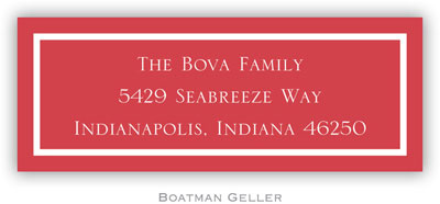 Address Labels by Boatman Geller - Classic Red