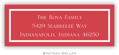Address Labels by Boatman Geller - Classic Red Address Labels by Boatman Geller - Classic Red