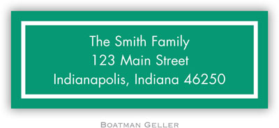 Address Labels by Boatman Geller - Classic Emerald