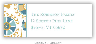 Address Labels by Boatman Geller - Suzani Gold