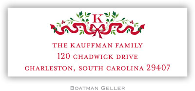 Address Labels by Boatman Geller - Ribbon Holiday