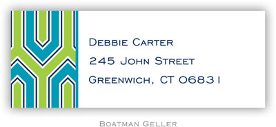 Address Labels by Boatman Geller - Blaine Turquoise