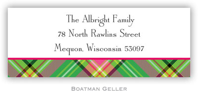 Address Labels by Boatman Geller - Plaid Preppy