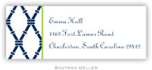 Address Labels by Boatman Geller - Bamboo Navy & Green