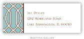 Address Labels by Boatman Geller - Trellis Slate & Brown