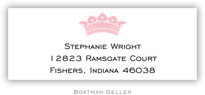 Address Labels by Boatman Geller - Pink Crown