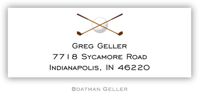 Address Labels by Boatman Geller - Golf