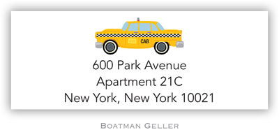 Address Labels by Boatman Geller - Taxi
