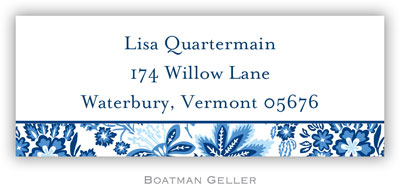 Address Labels by Boatman Geller - Willow Floral Blue Address Labels by Boatman Geller - Willow Floral Blue