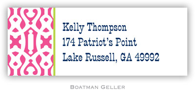 Address Labels by Boatman Geller - Cameron Dark Pink