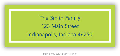Address Labels by Boatman Geller - Classic Lime