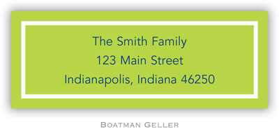 Address Labels by Boatman Geller - Classic Lime Address Labels by Boatman Geller - Classic Lime