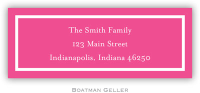 Address Labels by Boatman Geller - Classic Raspberry