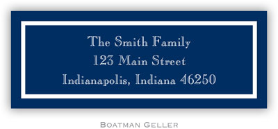 Address Labels by Boatman Geller - Classic Navy (Holiday)