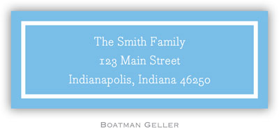 Address Labels by Boatman Geller - Classic Cornflower (Holiday)