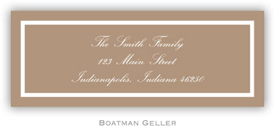 Address Labels by Boatman Geller - Classic Mocha