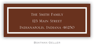 Address Labels by Boatman Geller - Classic Chocolate (Holiday)