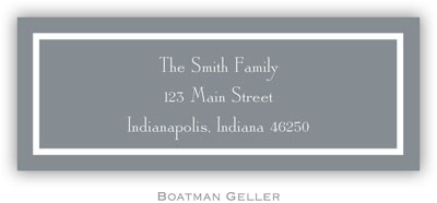 Address Labels by Boatman Geller - Classic Gray