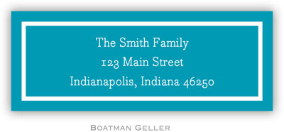 Address Labels by Boatman Geller - Classic Turquoise