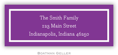 Address Labels by Boatman Geller - Classic Plum Address Labels by Boatman Geller - Classic Plum