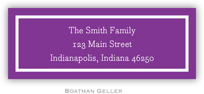 Address Labels by Boatman Geller - Classic Plum