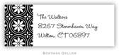 Address Labels by Boatman Geller - Medallion Black (Holiday)