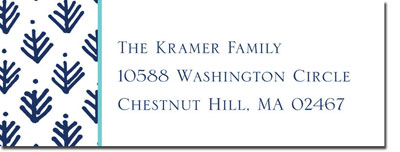 Address Labels by Boatman Geller - Sprig Navy Address Labels by Boatman Geller - Sprig Navy