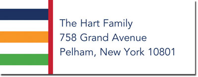 Address Labels by Boatman Geller - Jackie Stripe Multi Address Labels by Boatman Geller - Jackie Stripe Multi