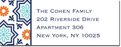 Address Labels by Boatman Geller - Kara Tile Navy Address Labels by Boatman Geller - Kara Tile Navy