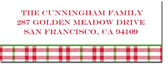 Address Labels by Boatman Geller - Miller Check Red & Green