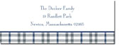 Address Labels by Boatman Geller - Miller Check Gray & Blue