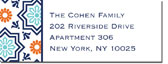 Address Labels by Boatman Geller - Kara Tile Navy