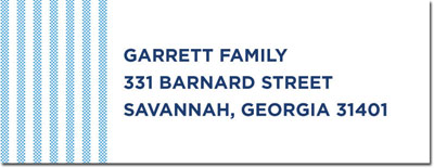 Address Labels by Boatman Geller - Seersucker Blue Address Labels by Boatman Geller - Seersucker Blue
