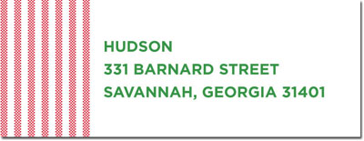Address Labels by Boatman Geller - Seersucker Red Address Labels by Boatman Geller - Seersucker Red