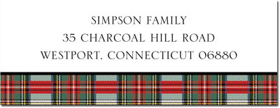 Address Labels by Boatman Geller - Stewart Plaid