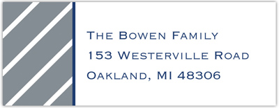 Create-Your-Own Address Labels by Boatman Geller (Kent Stripe)