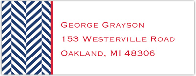 Create-Your-Own Address Labels by Boatman Geller (Herringbone)