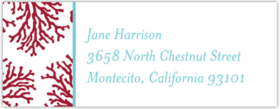 Create-Your-Own Address Labels by Boatman Geller (Coral)