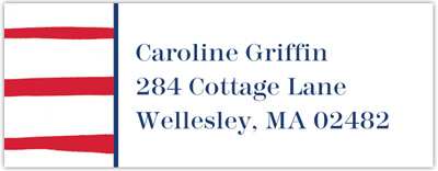 Create-Your-Own Address Labels by Boatman Geller (Brush Stripe)