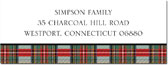 Address Labels by Boatman Geller - Stewart Plaid