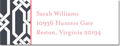 Address Labels by Boatman Geller - Arden Charcoal Address Labels by Boatman Geller - Arden Charcoal